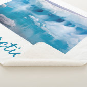 Couverture Sherpa Photo de l'iceberg Antarctique avec texte (3/4)