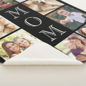 Couverture Sherpa Photo de maman Black Collage (3/4)