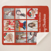 Couverture Sherpa Photo de Noël Sherpa Blanket (Devant (Horizontal))