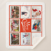 Couverture Sherpa Photo de Noël Sherpa Blanket (Devant)