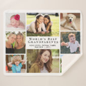Couverture Sherpa Photo de World's Best Grandparents (Devant (Horizontal))