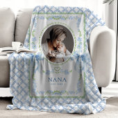 Couverture Sherpa Photo du grand-millénaire aquarelle Bows Nana