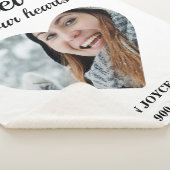 Couverture Sherpa Photo en forme de coeur Pour toujours dans nos coe (3/4)