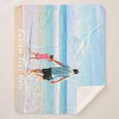 Couverture Sherpa Photo et texte personnalisés - Votre conception po (Devant)