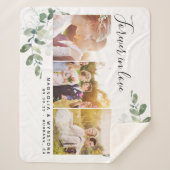 Couverture Sherpa Photo Eucalyptus Forever in Love Mariage (Devant)