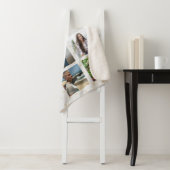 Couverture Sherpa Photo Memories Meilleur papa Coeurs kaki (En situation)