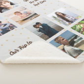 Couverture Sherpa Photo Memories Meilleur papa Coeurs kaki (3/4)