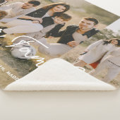 Couverture Sherpa Photo moderne Elegant Family Script Collage (3/4)