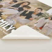 Couverture Sherpa Photo moderne Elegant Meilleure Famille Jamais Col (3/4)