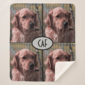 Couverture Sherpa Photo Monogramme Ajouter vos propres images Sherpa (Devant)