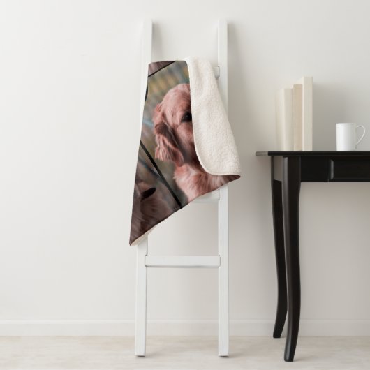 Couverture Sherpa Photo Monogramme Ajouter vos propres images Sherpa (En situation)