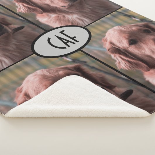 Couverture Sherpa Photo Monogramme Ajouter vos propres images Sherpa (3/4)