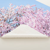 COUVERTURE SHERPA PHOTO OF CHERRY BLOSSOM TREE (3/4)