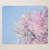 COUVERTURE SHERPA PHOTO OF CHERRY BLOSSOM TREE (Devant (Horizontal))