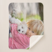 Couverture Sherpa Photo personnalisée Amour de script moderne person (Devant)