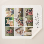 Couverture Sherpa Photo personnalisée Collage d'images personnalisée (Devant (Horizontal))