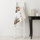 Couverture Sherpa Photo personnalisée Collage Mariage Date Aimer Bla (En situation)