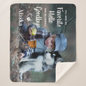 Couverture Sherpa Photo Personnalisée de Chien Mémorial Moderne Pour (Devant)