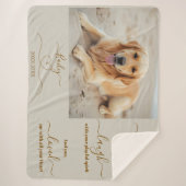 Couverture Sherpa Photo Pet Memorial (Devant)