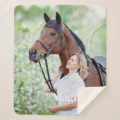 Couverture Sherpa Photo simple pour animaux de compagnie Photo perso (Devant)