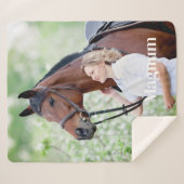 Couverture Sherpa Photo simple pour animaux de compagnie Photo perso (Devant (Horizontal))