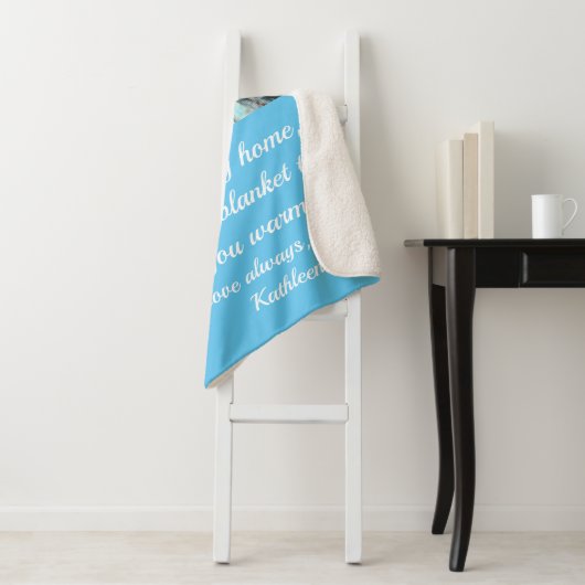 Couverture Sherpa Photos De Me Snuggle Blanches Sherpa (En situation)