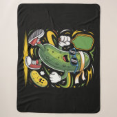 Couverture Sherpa Pickle Jouant au Pickleball (Devant)
