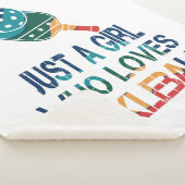 Couverture Sherpa Pickleball femmes arc-en-ciel (3/4)