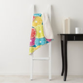 Couverture Sherpa Pièces de fruits d'agrumes (En situation)