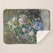 Couverture Sherpa Pierre-Auguste Renoir - Bouquet de printemps (Devant (Horizontal))