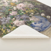 Couverture Sherpa Pierre-Auguste Renoir Bouquet de printemps (3/4)