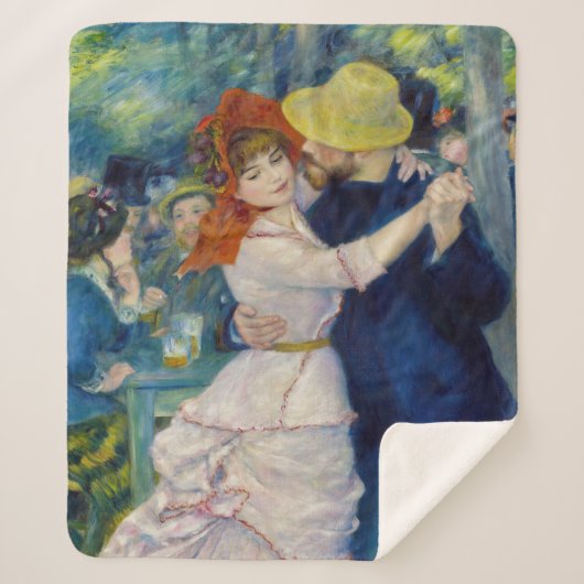 Couverture Sherpa Pierre-Auguste Renoir - Danse à Bougival (Devant)
