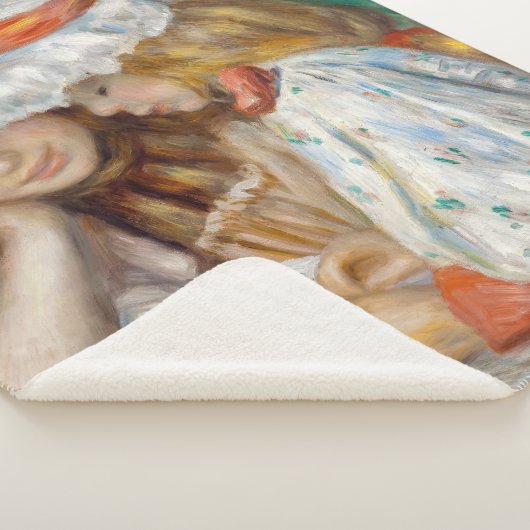 Couverture Sherpa Pierre-Auguste Renoir - Deux Filles Lecture (3/4)