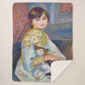 Couverture Sherpa Pierre-Auguste Renoir - Enfant avec chat (Devant)