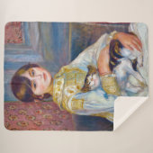 Couverture Sherpa Pierre-Auguste Renoir - Enfant avec chat (Devant (Horizontal))
