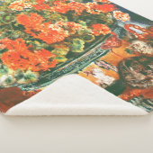 Couverture Sherpa Pierre-Auguste Renoir Geraniums Et Chats (3/4)