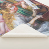 Couverture Sherpa Pierre Auguste Renoir - Jeunes filles au piano (3/4)