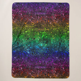 Couverture Sherpa Pierre de feu arc-en-ciel 3