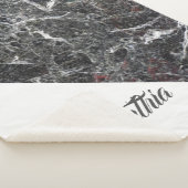 Couverture Sherpa Pierre de marbre gris foncé (3/4)