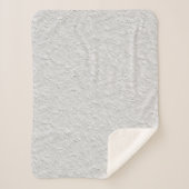 Couverture Sherpa Pierre texturée blanche, Art Abstrait monochrome (Devant)