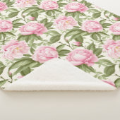 Couverture Sherpa Pies roses (3/4)