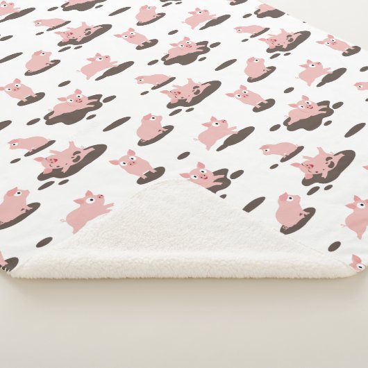 Couverture Sherpa Piglets Blanche Sherpa (3/4)