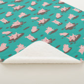 Couverture Sherpa Piglets Blanche Sherpa (3/4)
