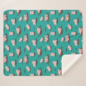 Couverture Sherpa Piglets Blanche Sherpa (Devant (Horizontal))