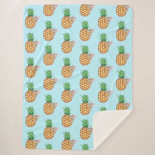 Couverture Sherpa Pika à l'ananas prend une pointe (Devant)