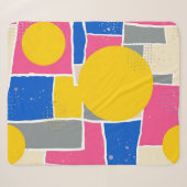 Couverture Sherpa Pinceau Abstrait Rétro (14) (Devant (Horizontal))