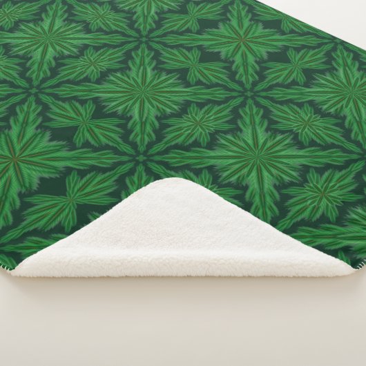 Couverture Sherpa Pine Mandala Forêt Blanche Sherpa (3 Tailles) (3/4)