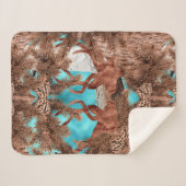 Couverture Sherpa Pine Stag Sherpa Blanket bleu clair (Devant (Horizontal))