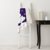 Couverture Sherpa Pine Tree Night Sky Stars Monogram Sherpa Blanket (En situation)