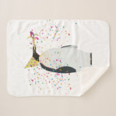 Couverture Sherpa Pingouin - Animaux ayant une fête (Devant (Horizontal))